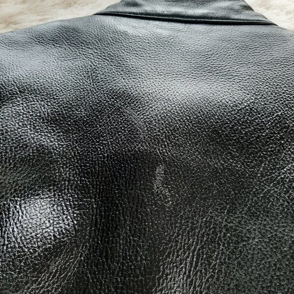 First Leather Apparel Women's Black Motor Leather Jacket  Size L - Picture 9 of 14